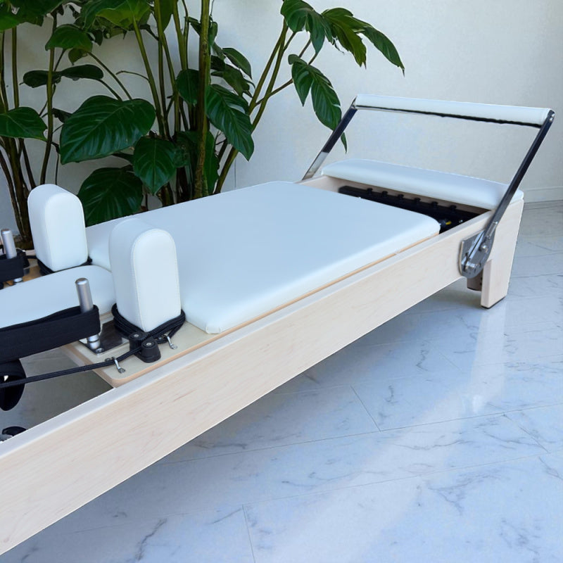 Angled Side View of Carriage and Frame in Creme