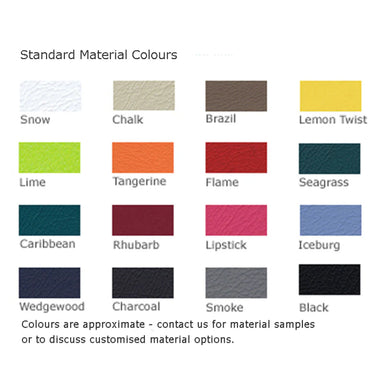 Colour Chart with various colour options