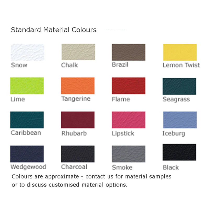 Colour Chart with various colour options