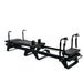 Full Side Profile of Core Collab Black Sculptformer Pilates Reformer on White Background