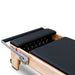 Close Up of Black Padded footpad for Impact Fitness Pilates Reformer Machine