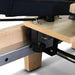 Close up track system of pilates reformer 
