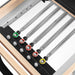 Aerial close up of pilates reformer springs