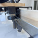Extreme close up of under the carriage to show glide system in place for the Milaron Maple Foldable reformer