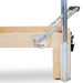Reeplex Pilates Reformer Flow Series Maple Wood Close Up Footbar Side View