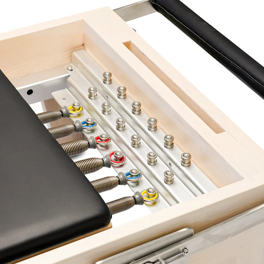 Reeplex Pilates Reformer Flow Series with Full Trapeze Springs Close Up