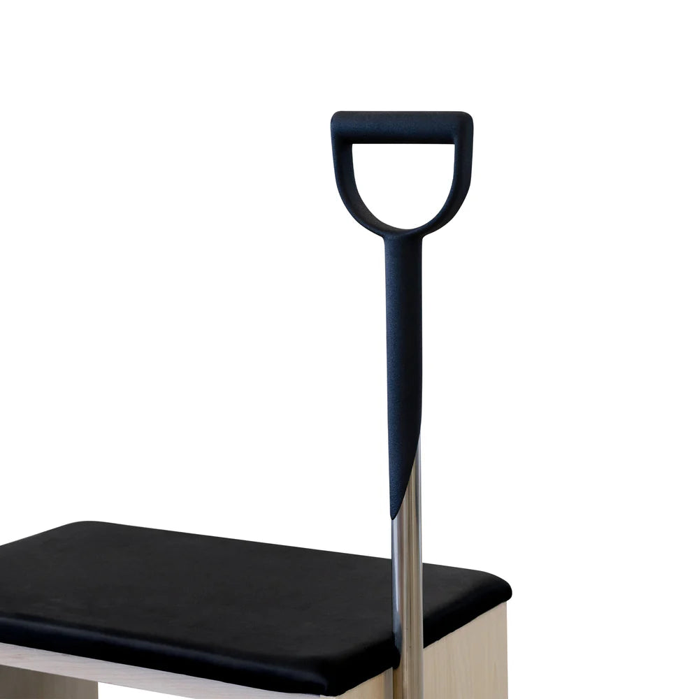 Close up of vertical handle for Reeplex Wunda Chair