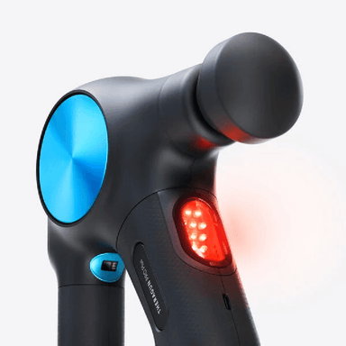View of Massage Gun Hammer Head with Infra red light